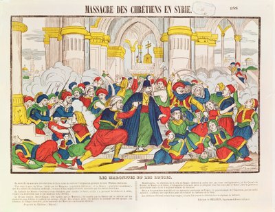 Massacre of Christians in Syria, 1860 by French School